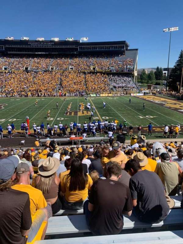 War Memorial Stadium, Wyoming, section: C, row: 27, seat: 6