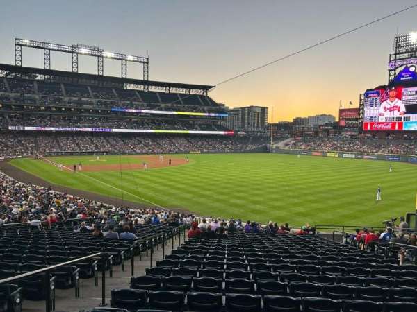Coors Field, section: 111, row: W, seat: 6