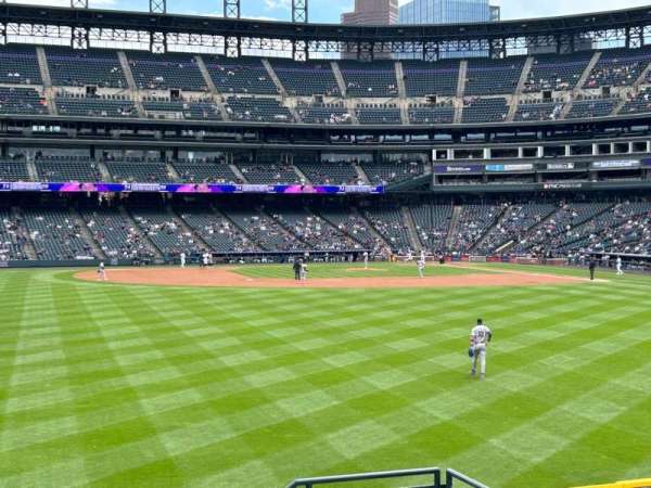 Coors Field, section: 155, row: 9, seat: 5