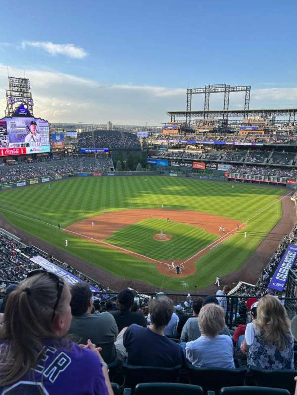 Coors Field, section: U332, row: 15, seat: 6