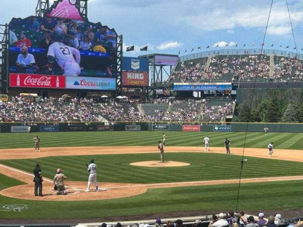 Coors Field, section: 128, row: 21, seat: 6