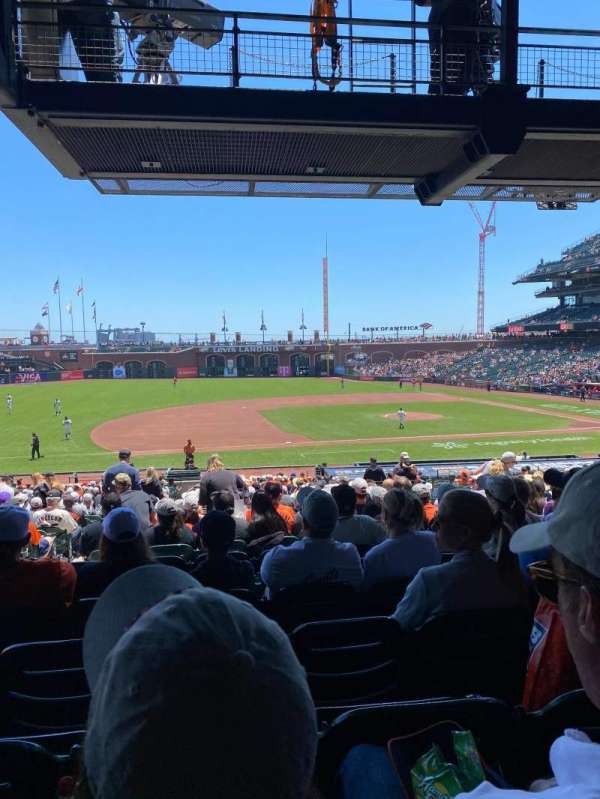 Oracle Park, section: 124, row: 34, seat: 14