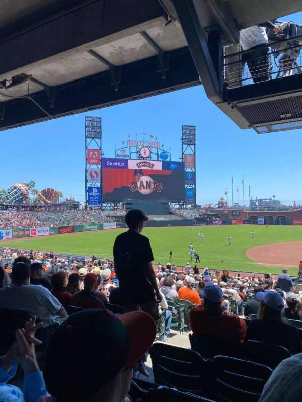 Oracle Park, section: 124, row: 34, seat: 14