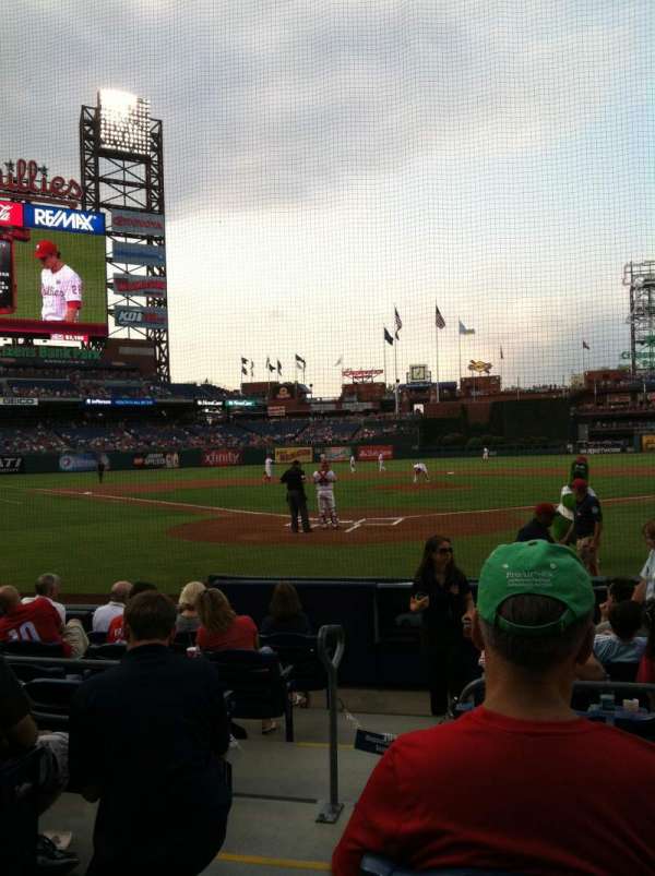 Citizens Bank Park, section: Diamond Club E, row: 2