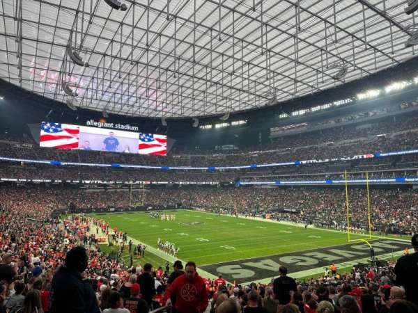 Allegiant Stadium, section: 104, row: 34, seat: 25