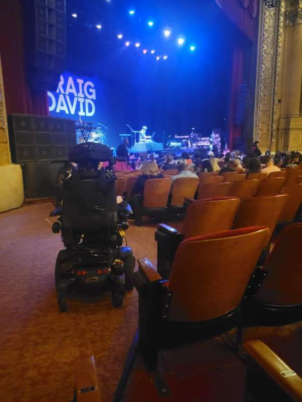 Chicago Theatre, section: MNFL2L, row: LL, seat: 215