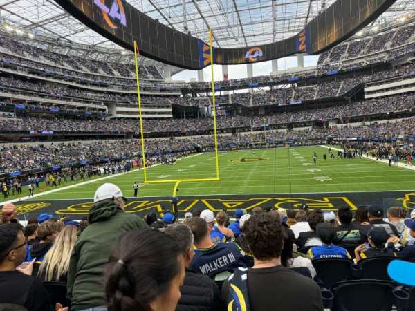 SoFi Stadium, section: 122, row: 10, seat: 12