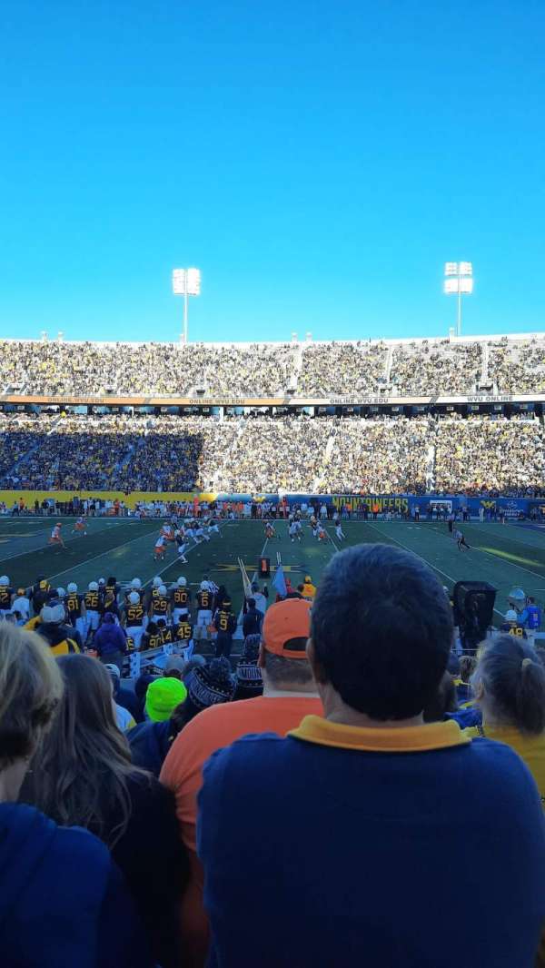 Mountaineer Field, section: 127, row: 11, seat: 4