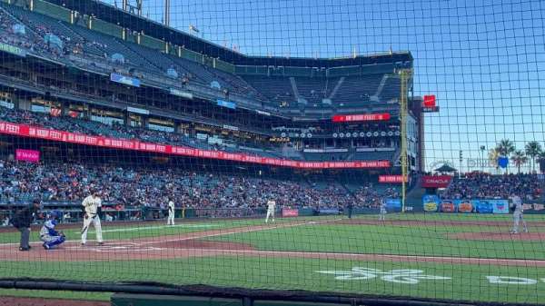 Oracle Park, section: 109, row: BB, seat: 14