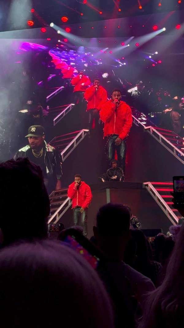 AO Arena, section: B, row: J, seat: 16