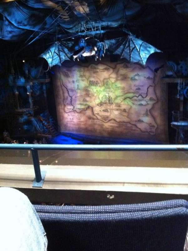 Gershwin Theatre, section: Front Mezzanine R, row: B, seat: 10