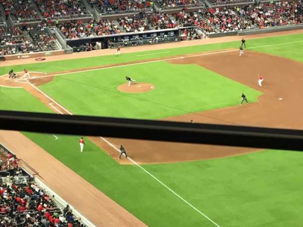 Truist Park, section: 410, row: 1, seat: 4