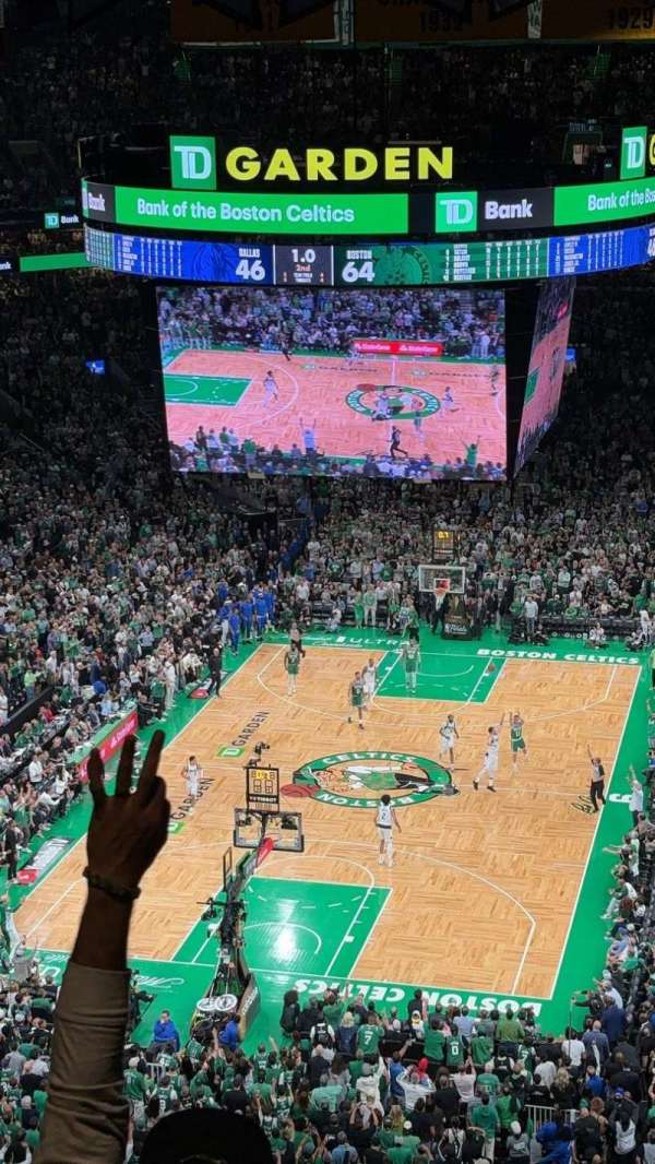 TD Garden, section: 322, row: 13, seat: 23