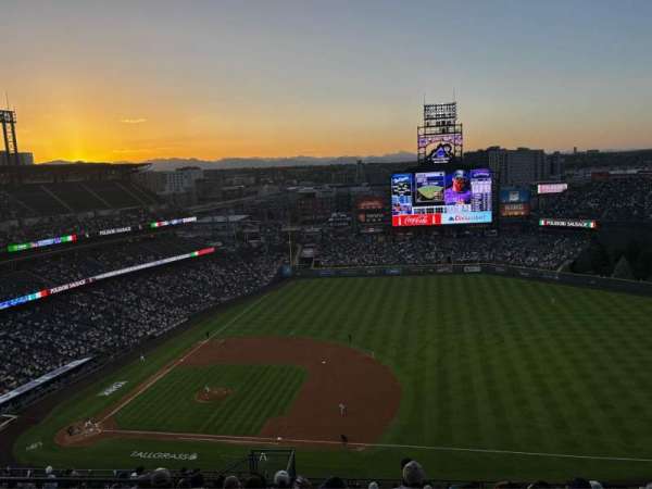 Coors Field, section: L319, row: 23, seat: 19