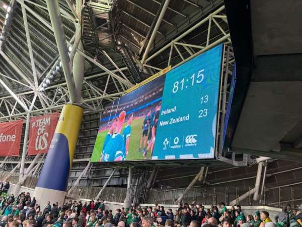 Aviva Stadium, section: 141, row: X, seat: 13