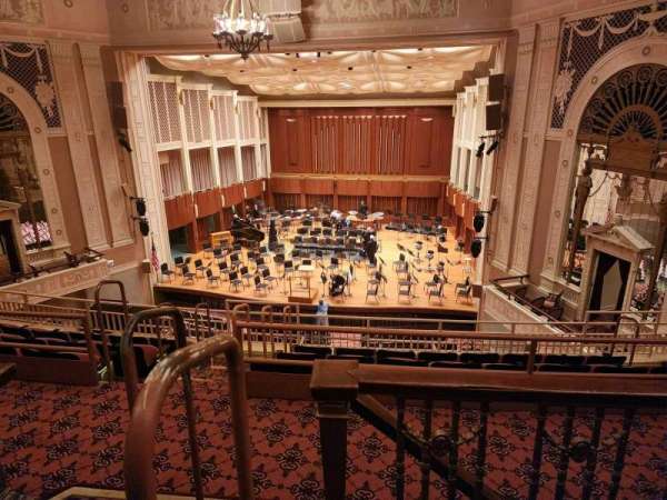 Hilbert Circle Theatre, section: First Mezzanine, row: BB, seat: 111