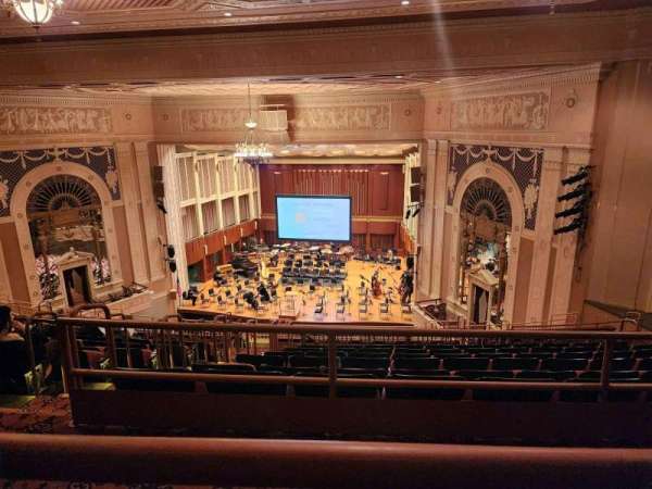 Hilbert Circle Theatre, section: Second Mezzanine, row: GG, seat: 110