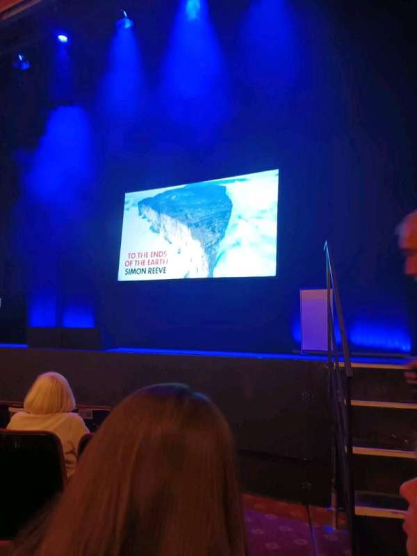 New Wimbledon Theatre, section: stalls, row: B, seat: 1