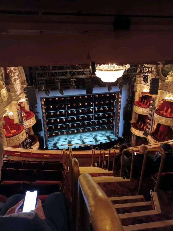 Shaftesbury Theatre, section: Grand Circle, row: H, seat: 25