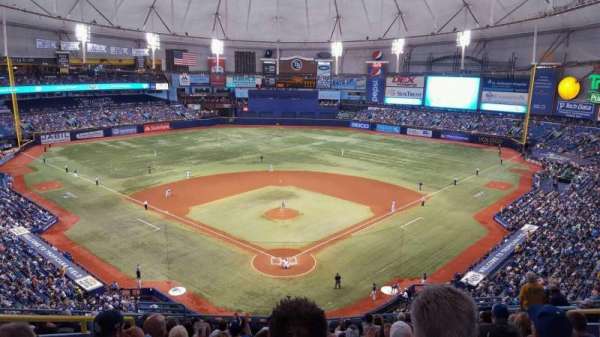 Tropicana Field, section: 300, row: N, seat: 6