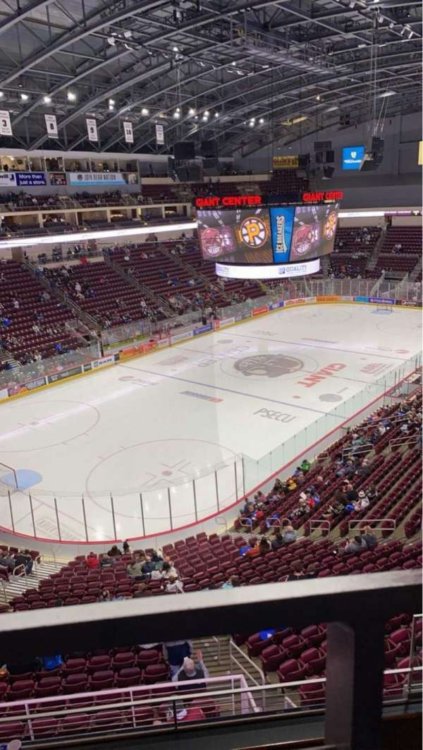 Giant Center, section: 203, row: A, seat: 1