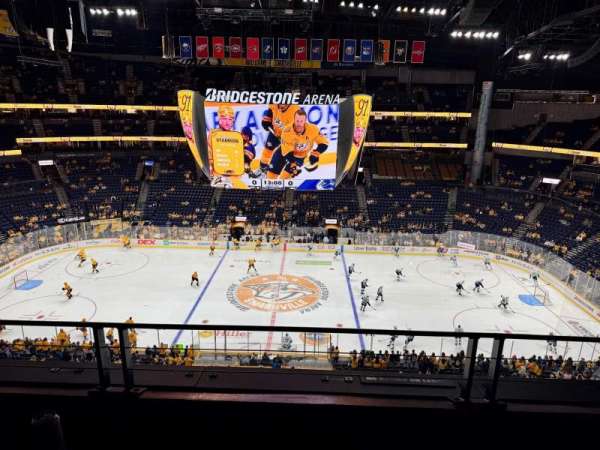 Bridgestone Arena, section: 310, row: B, seat: 17