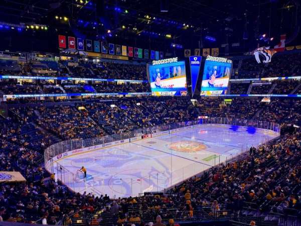 Bridgestone Arena, section: 321, row: A, seat: 4