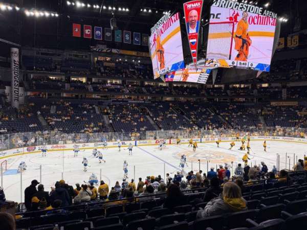 Bridgestone Arena, section: 114, row: G, seat: 14