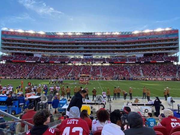 Levi's Stadium, section: C114, row: 6, seat: 8