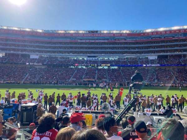 Levi's Stadium, section: C114, row: 6, seat: 8
