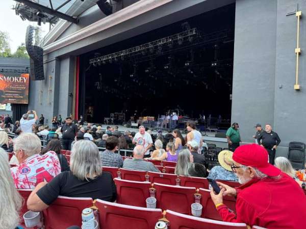 The Greek Theatre, section: A Right, row: G, seat: 26