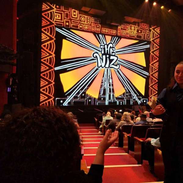 Marquis Theatre, section: Orchestra L, row: P, seat: 1