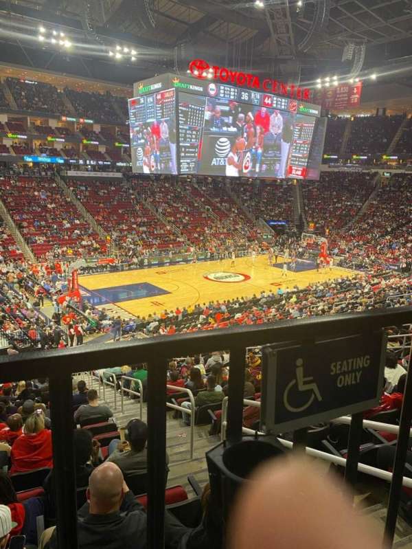 Toyota Center, section: 111, row: WC, seat: 2