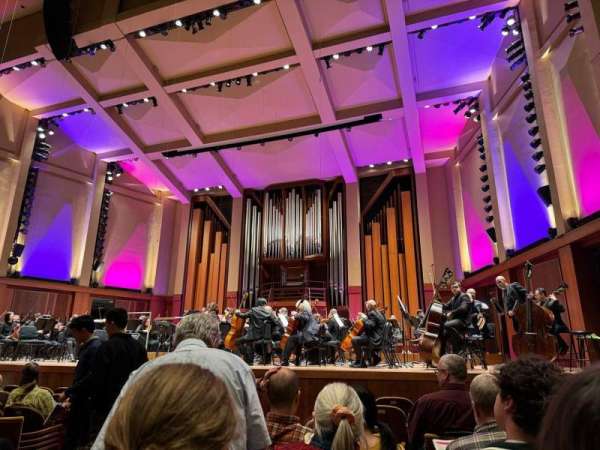 Benaroya Hall, section: Orchestra R, row: H, seat: 3