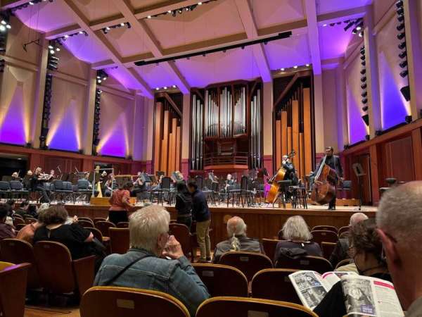 Benaroya Hall, section: Orchestra R, row: J, seat: 3