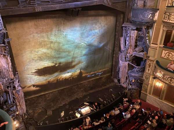 Sondheim Theatre, West End, section: Grand Circle, row: A, seat: 25