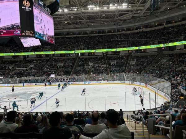 SAP Center, section: 114, row: 19, seat: 1