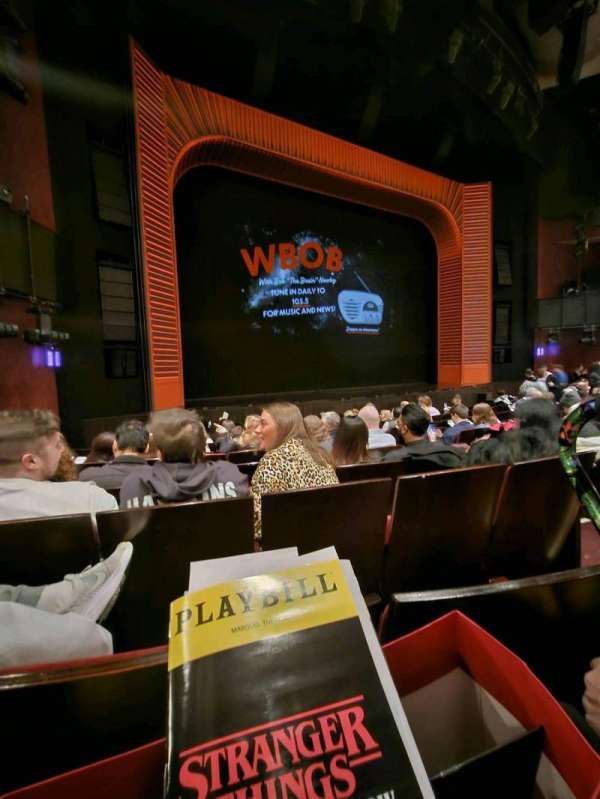 Marquis Theatre, section: Orchestra L, row: K, seat: 7