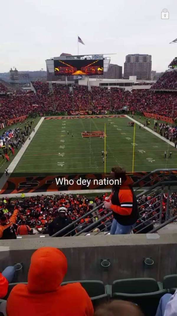 Paycor Stadium, section: 228, row: 16, seat: 4