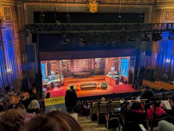 Nederlander Theatre, section: Mezzanine L, row: O, seat: 1