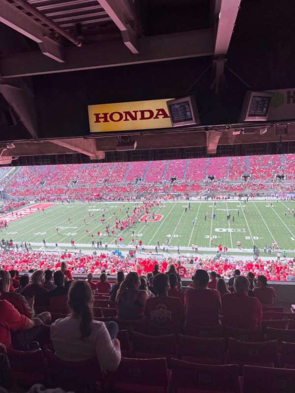 Ohio Stadium, section: 18B, row: 13, seat: 3,4