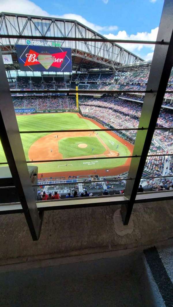 Globe Life Field, section: 307, row: 1, seat: 22