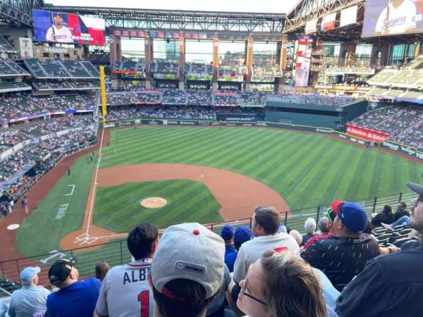 Globe Life Field, row: 8, seat: 5