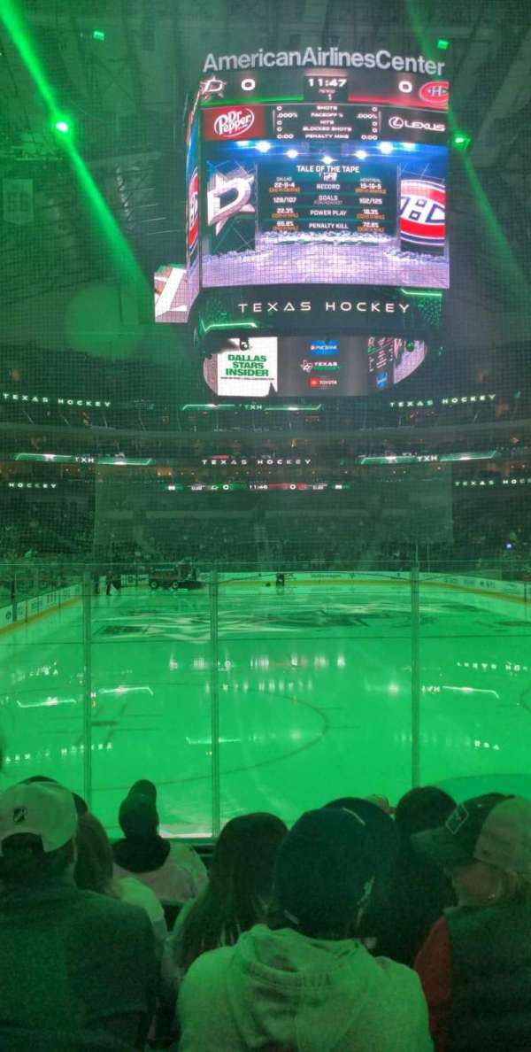 American Airlines Center, section: 101, row: J, seat: 8
