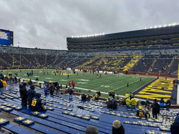 Michigan Stadium, section: 18, row: 27, seat: 2