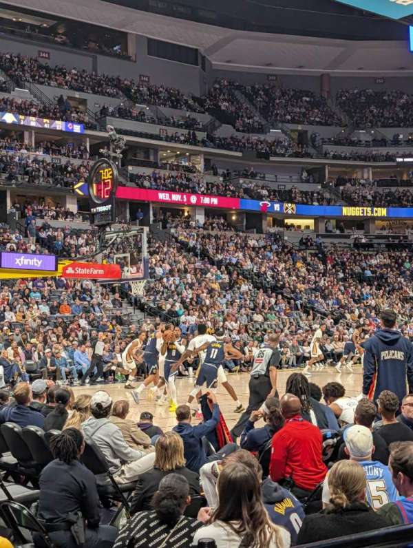 Ball Arena, section: 106, row: 3, seat: 1