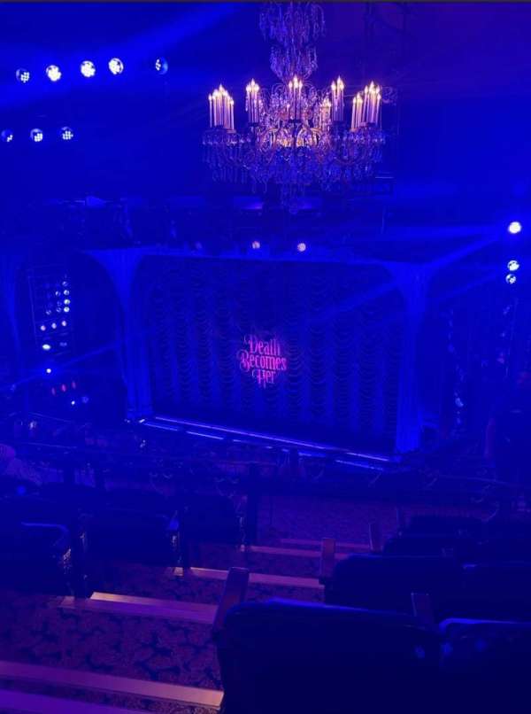 Lunt-Fontanne Theatre, section: Middle Mezzanine R, row: F, seat: 4