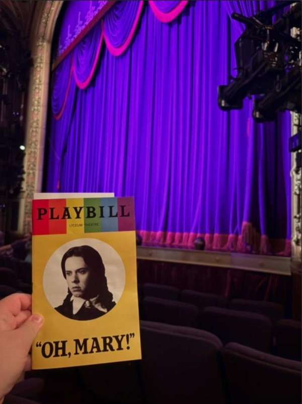 Lyceum Theatre, Broadway, section: Orchestra R, row: E, seat: 12