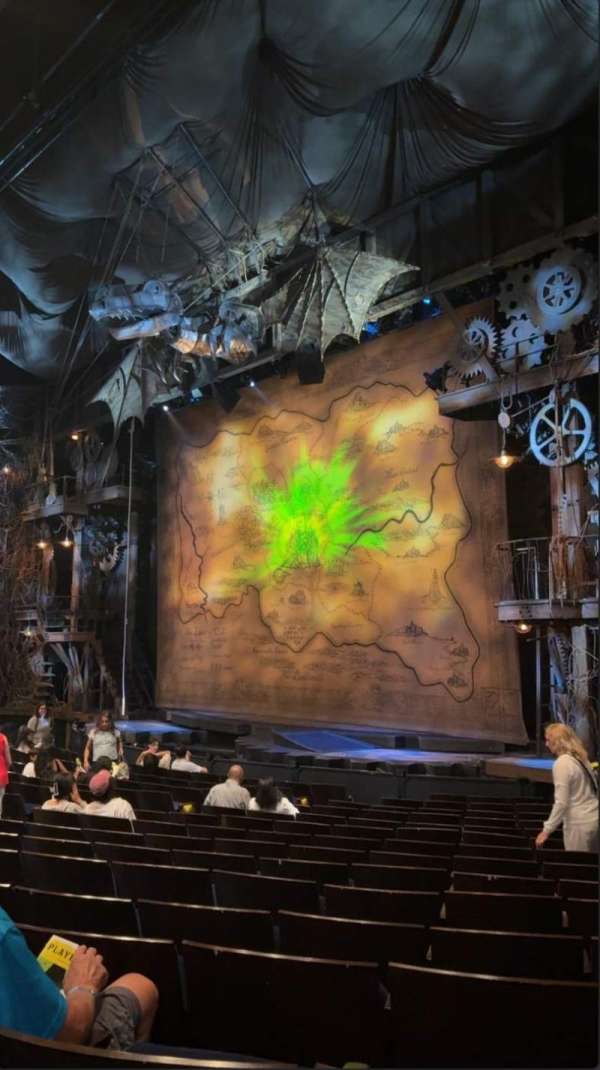 Gershwin Theatre, section: Orchestra R, row: L, seat: 34