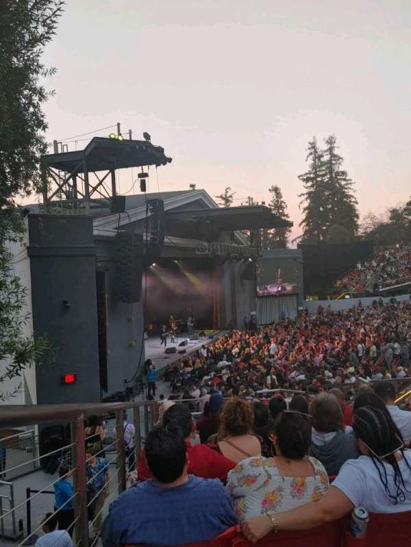 The Greek Theatre, section: North Terrace, row: B, seat: 61